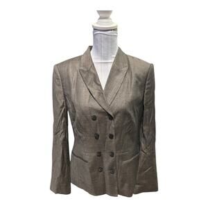 Boss Brown Double Breasted Blazer Size 10